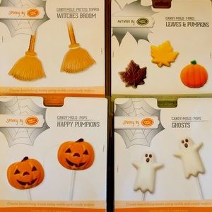 Halloween/Fall Candy Molds with lollipop sticks